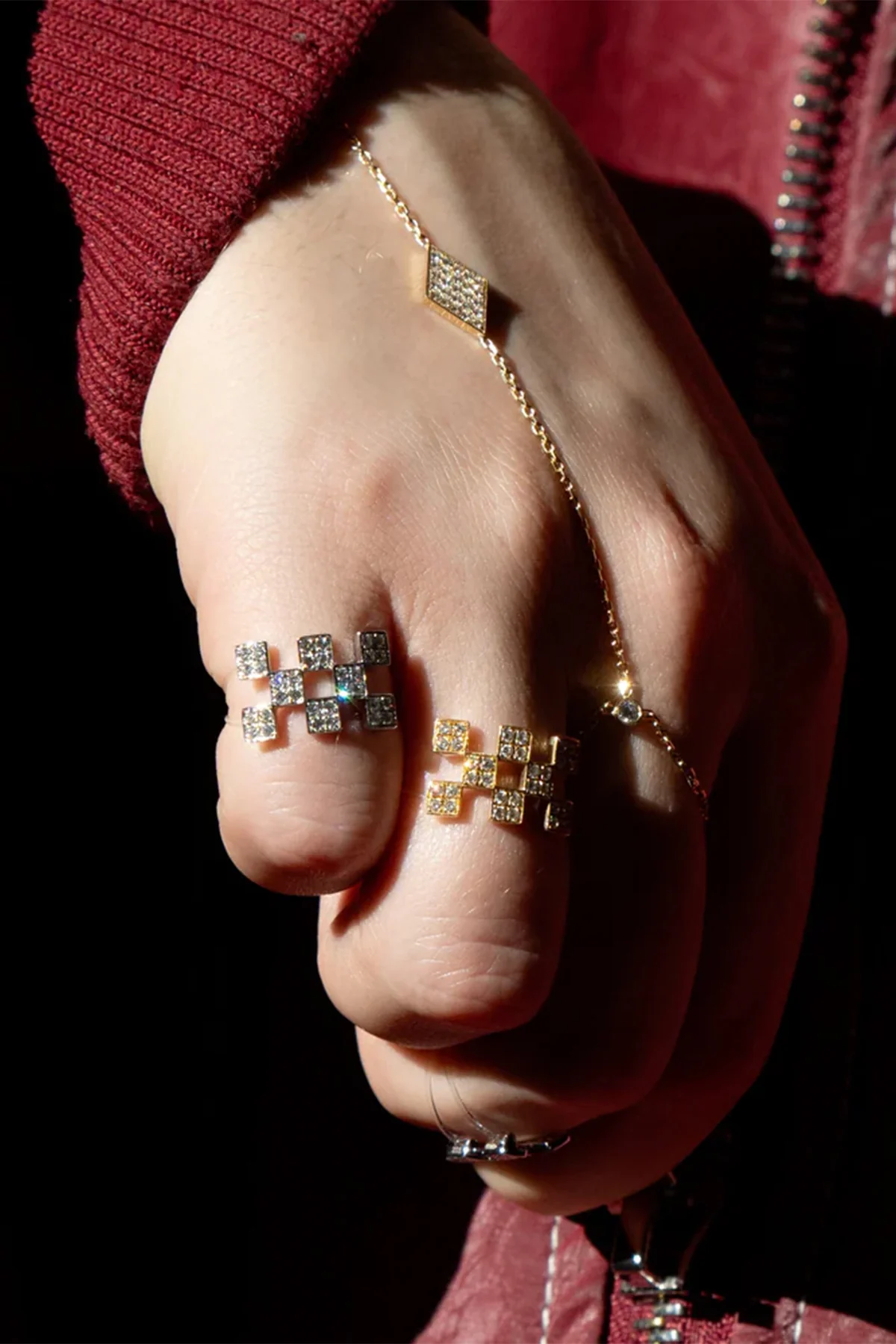 MYSTERYJOY | WHITE GOLD NYLON ILLUSION RING - Image 2