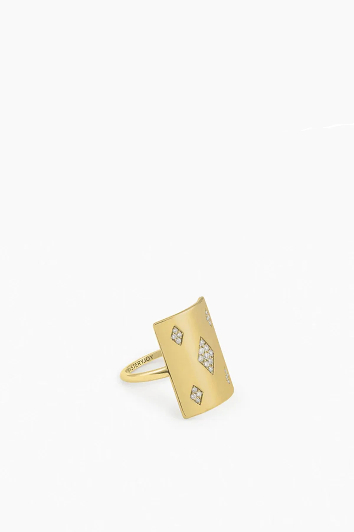 MYSTERYJOY | YELLOW GOLD & DIAMOND HONNEUR RING - Image 2
