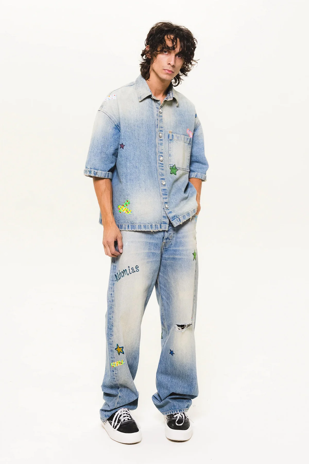 NAHMIAS | BANDAID BAGGY JEANS - Image 5