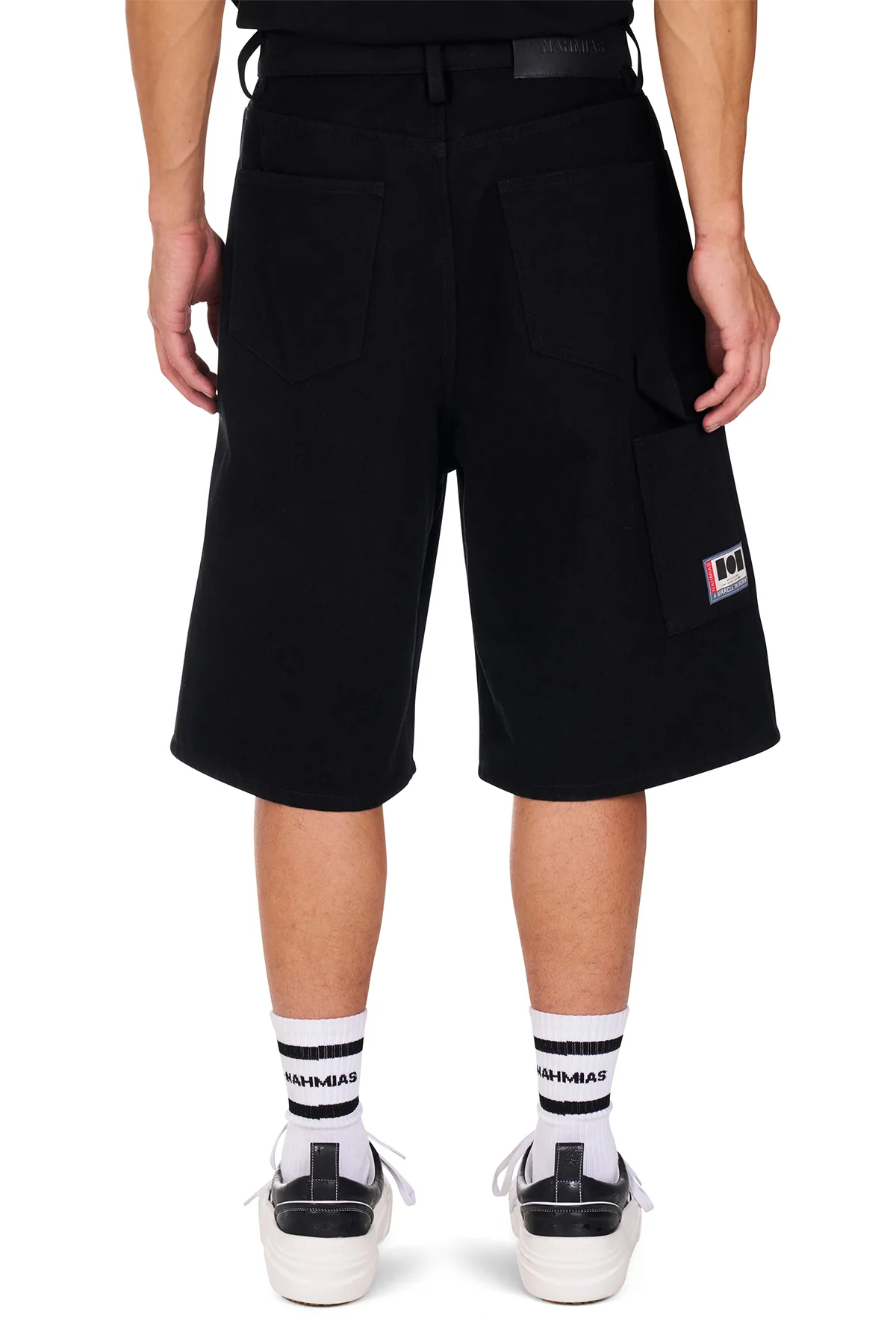 NAHMIAS | DENIM BAGGY CARPENTER SHORTS - Image 3