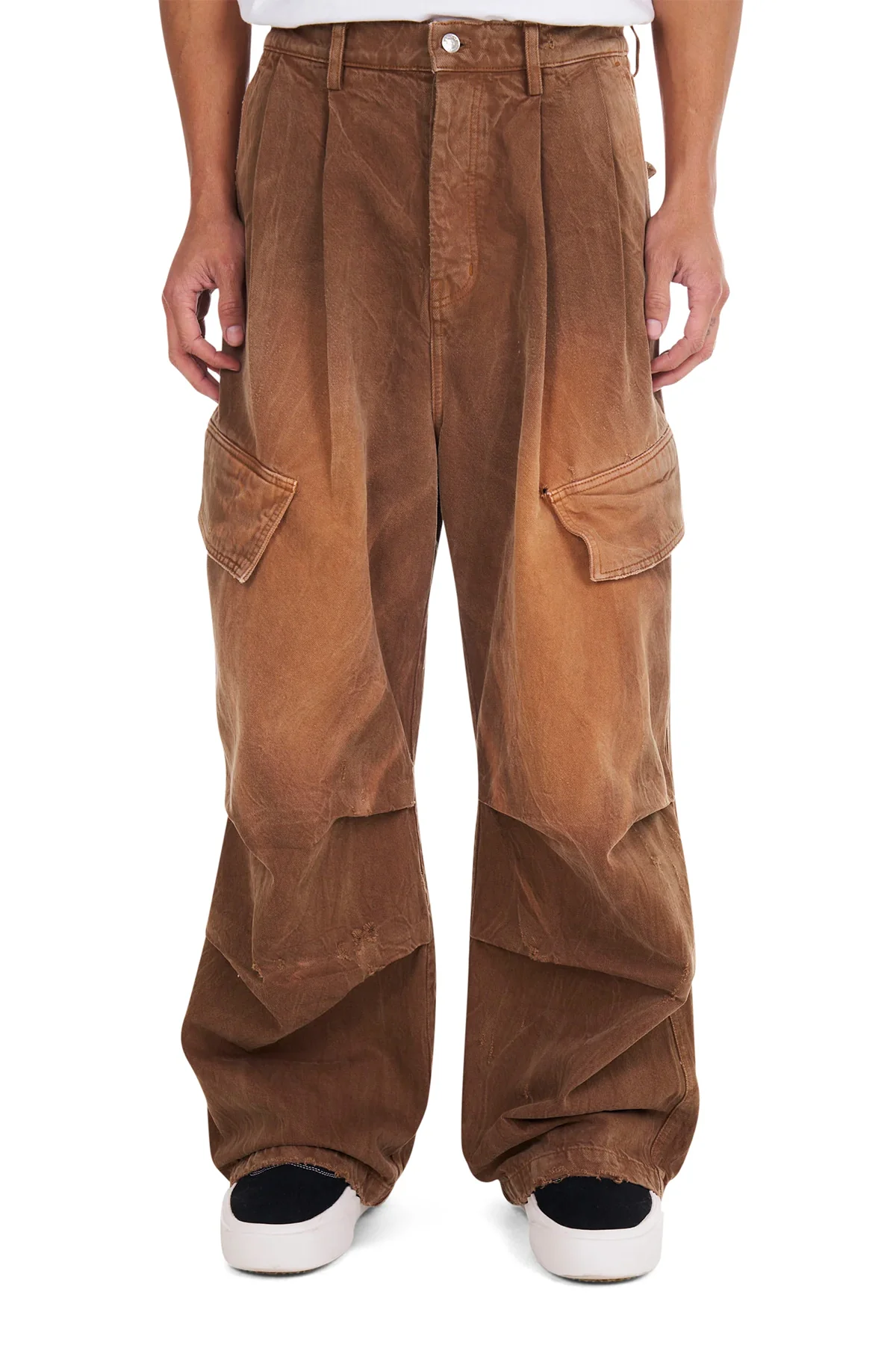 NAHMIAS | DENIM OVERSIZED CARGO JEANS