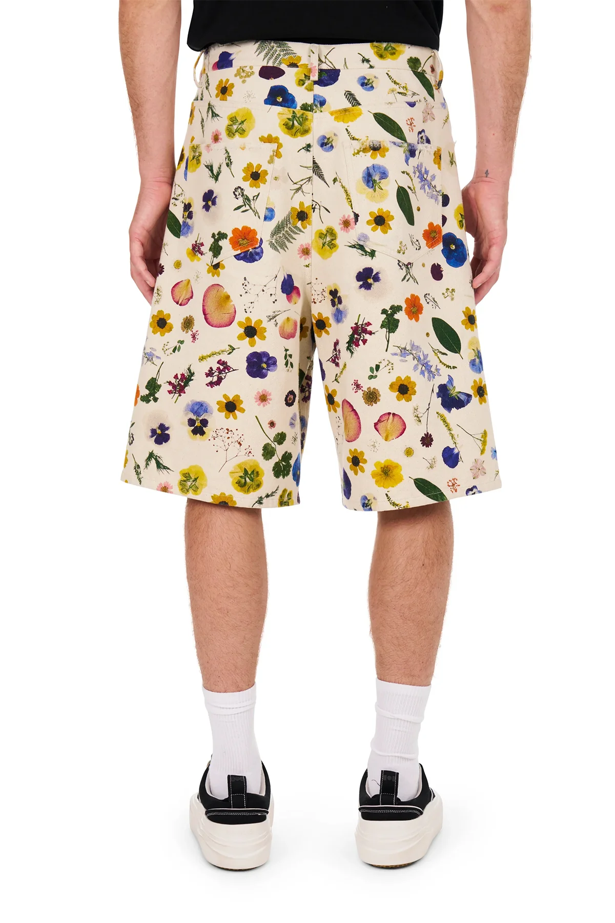 NAHMIAS | FLORAL BAGGY 5-POCKET SHORTS - Image 3