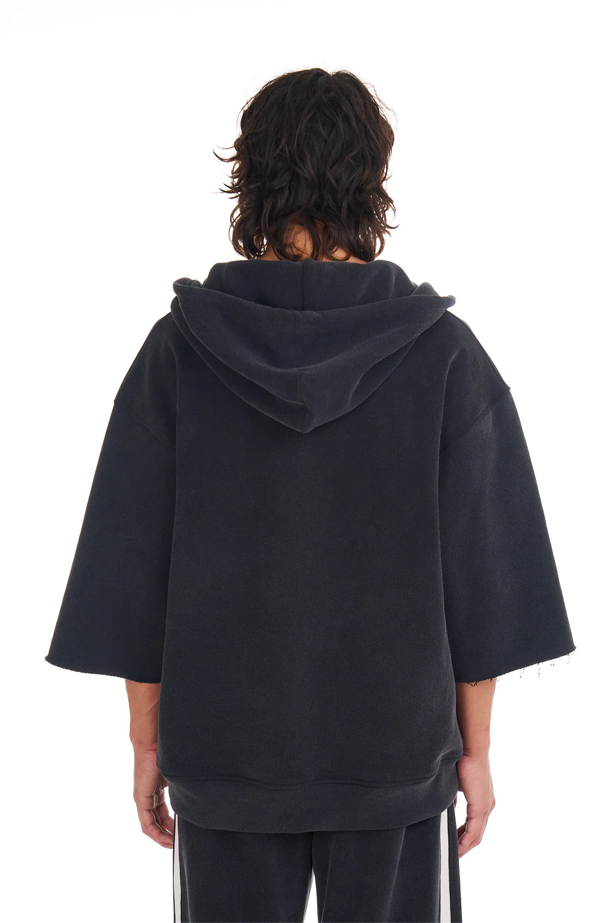NAHMIAS | LOGO CUT OFF HOODIE - Image 3
