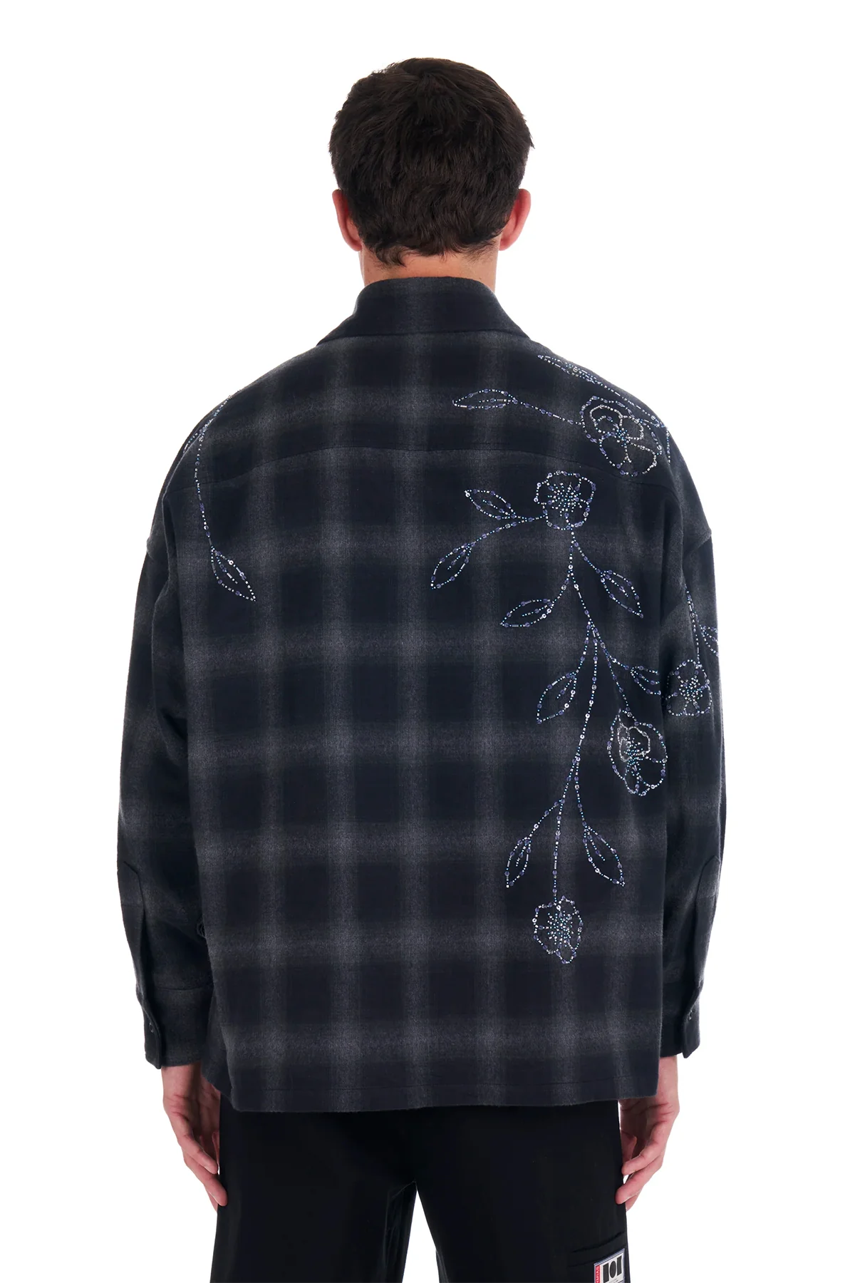 NAHMIAS | PLAID BEAD OVERSIZED SHIRT - Image 3