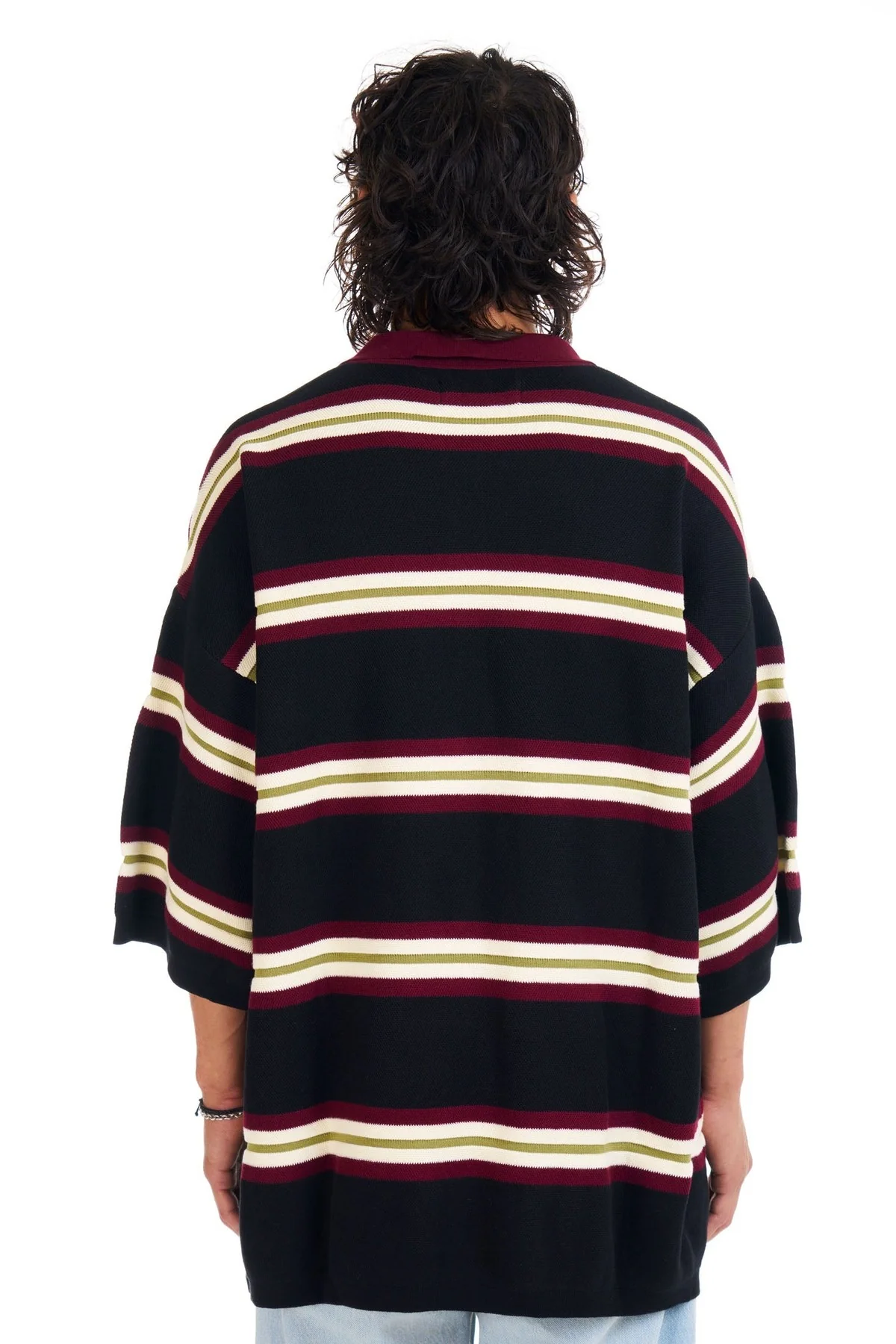 NAHMIAS | STRIPED SHORT SLEEVE POLO - Image 3