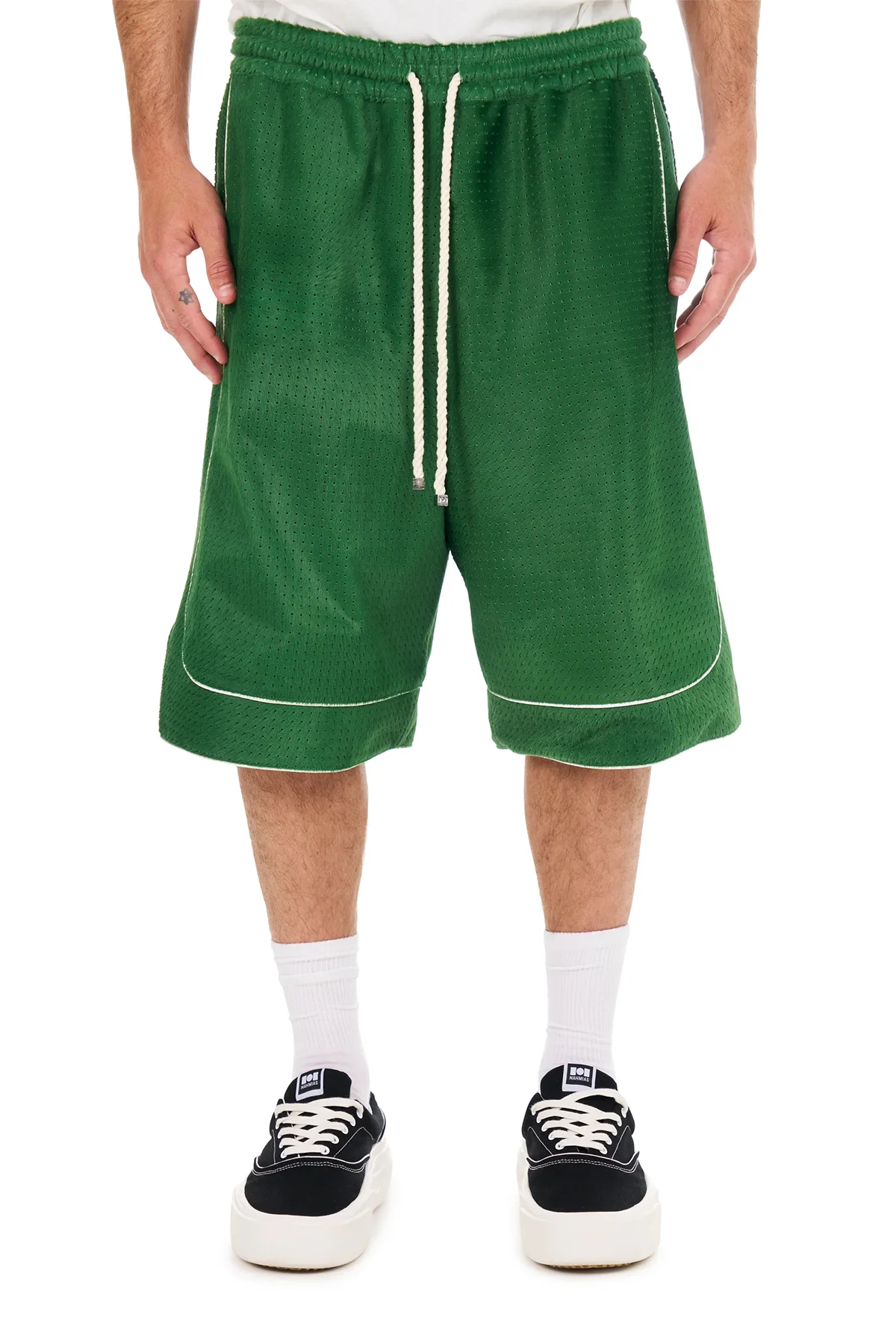 NAHMIAS | SUEDE BASKETBALL SHORTS