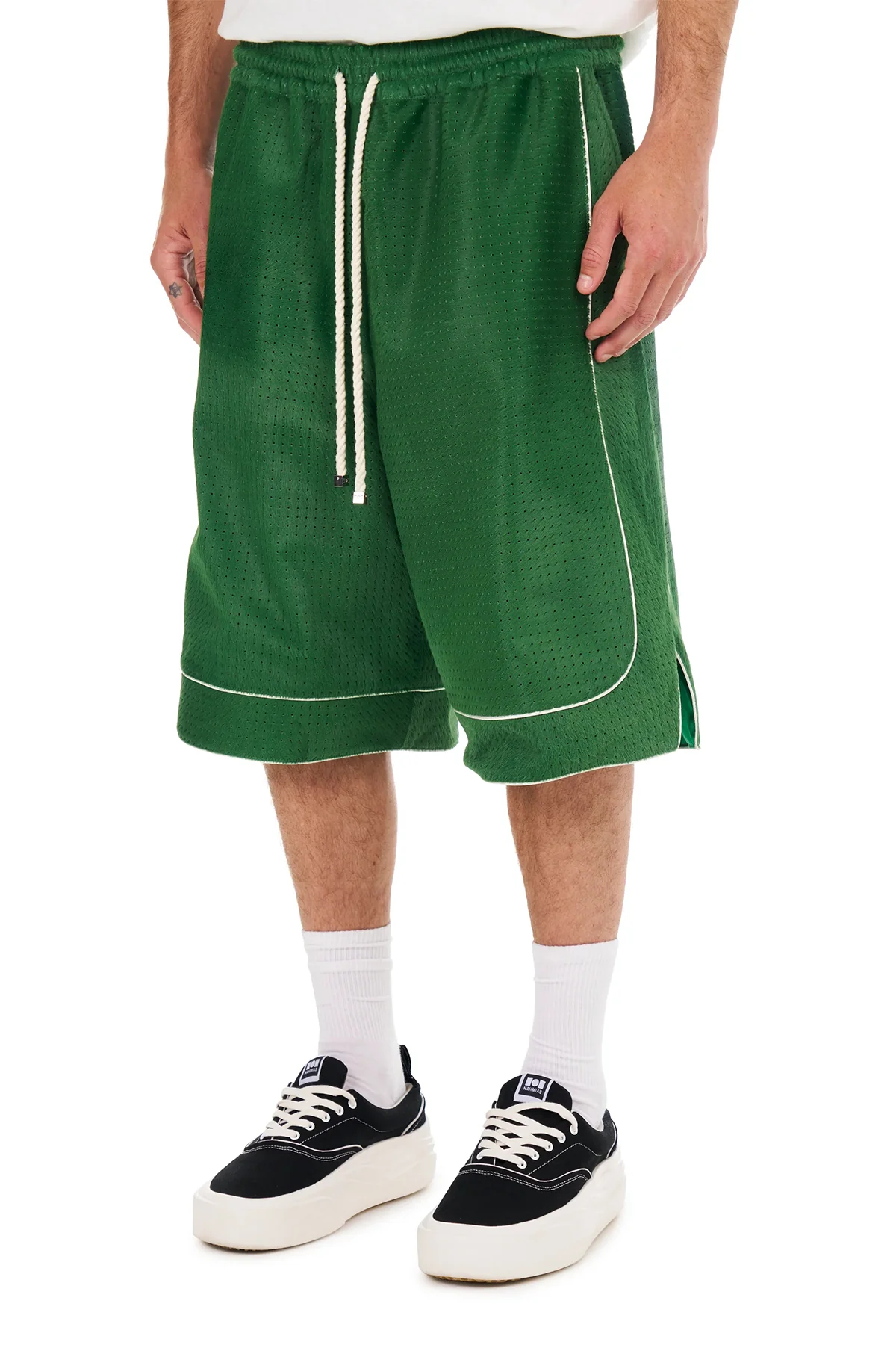 NAHMIAS | SUEDE BASKETBALL SHORTS - Image 2