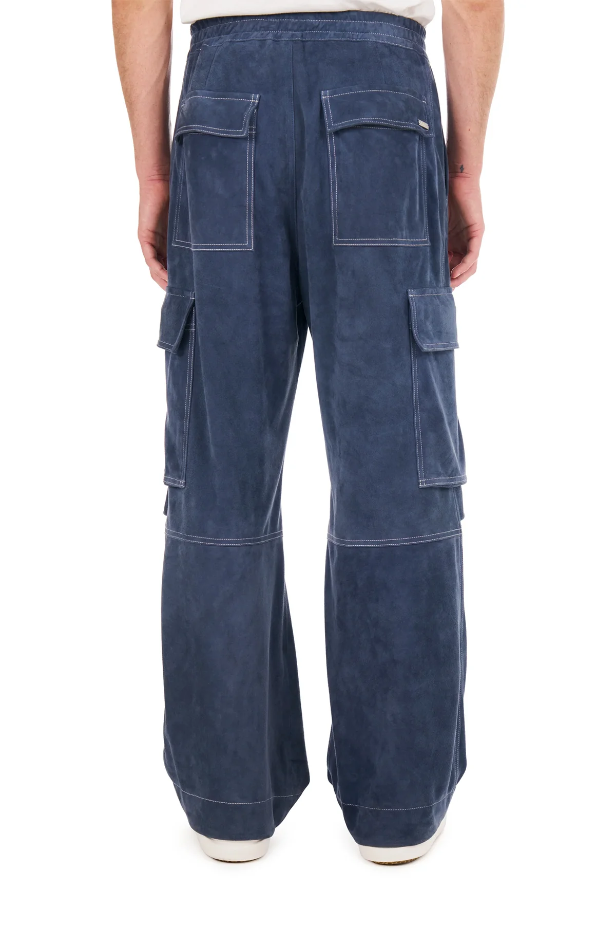 NAHMIAS | SUEDE PLEATED CARGO PANTS - Image 3