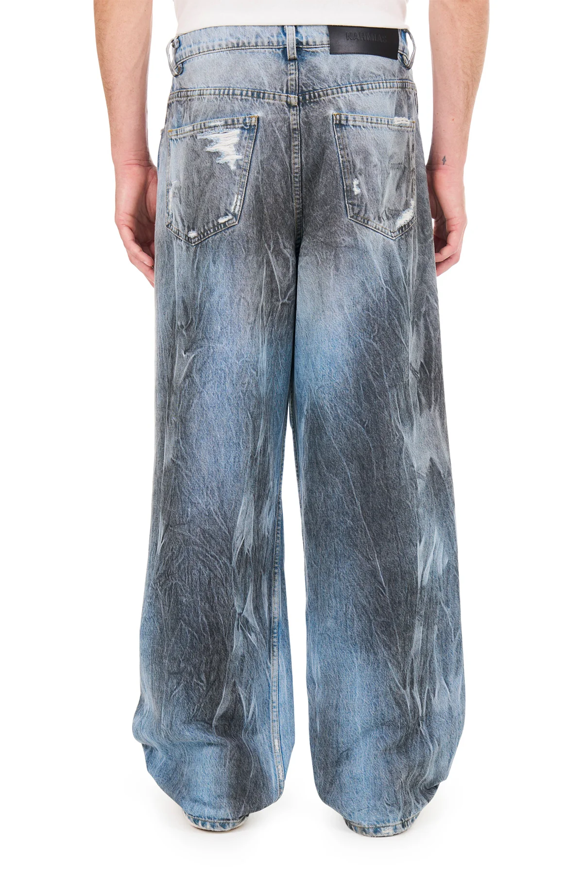 NAHMIAS | THRASHED BAGGY JEANS - Image 3