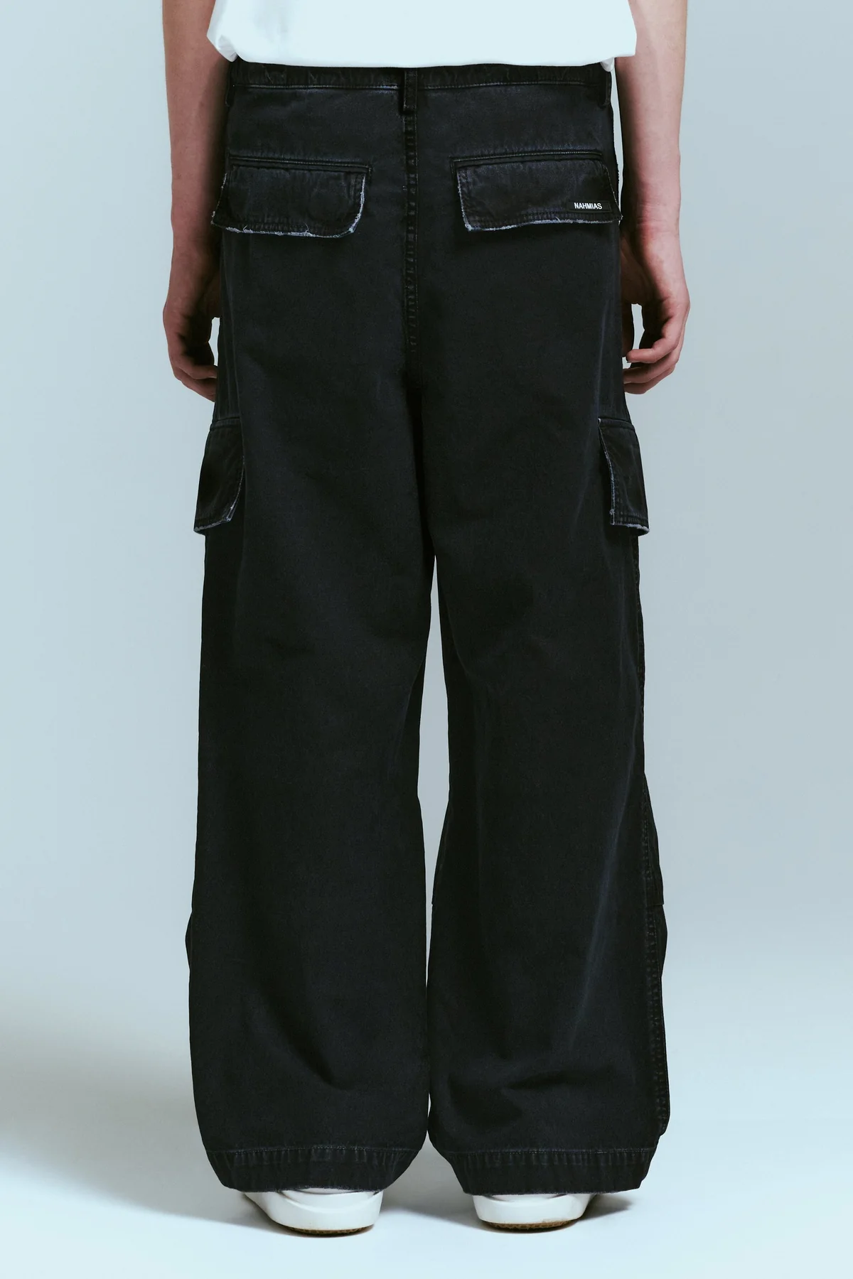 NAHMIAS | WASHED OVERSIZED CARGO PANTS - Image 3