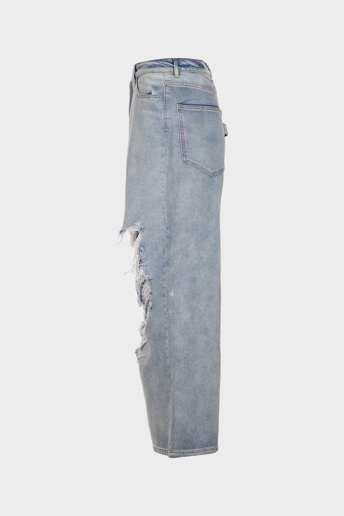 NATASHA ZINKO | DISTRESSED DENIM JEANS - Image 3