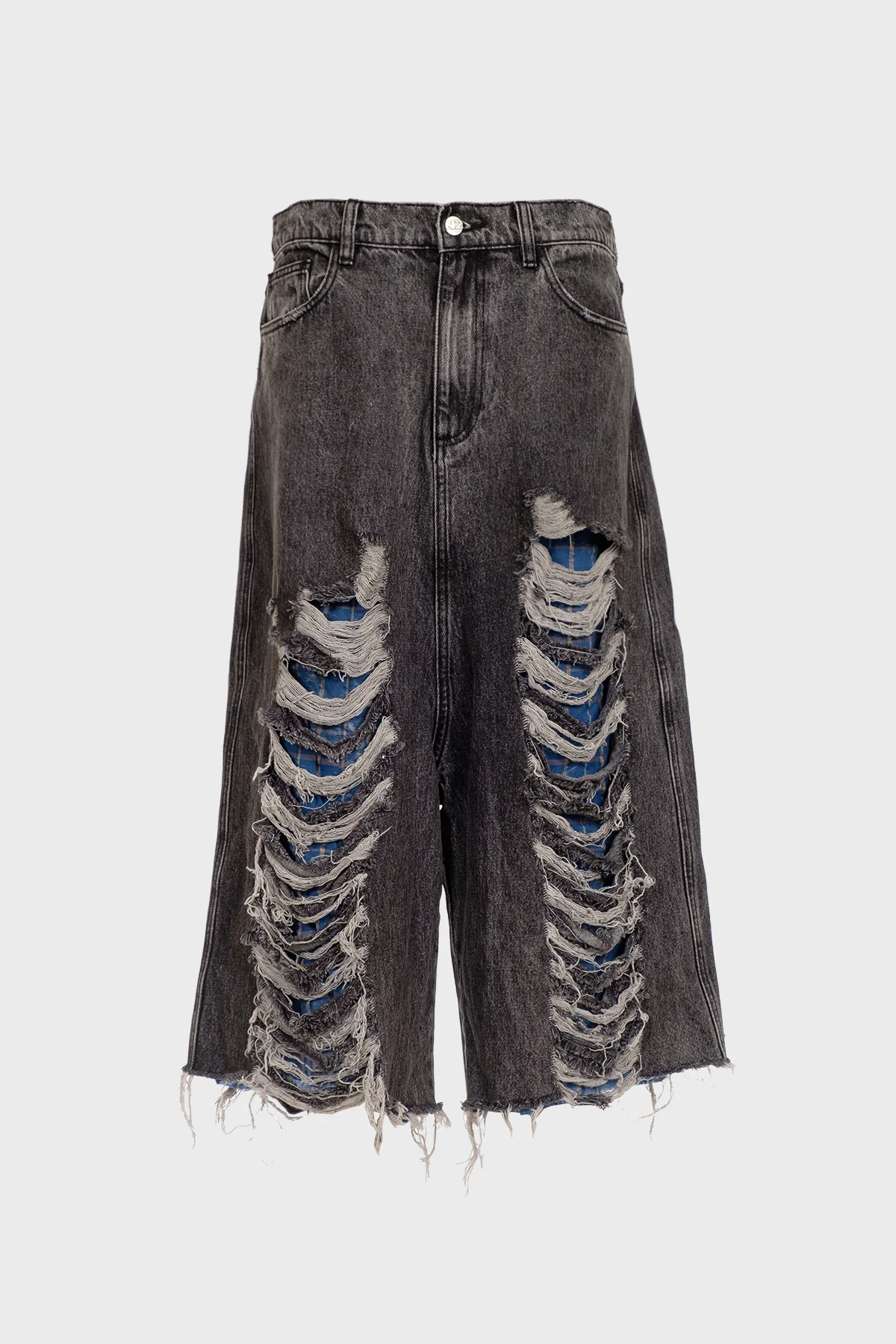NATASHA ZINKO | DISTRESSED DENIM SHORTS