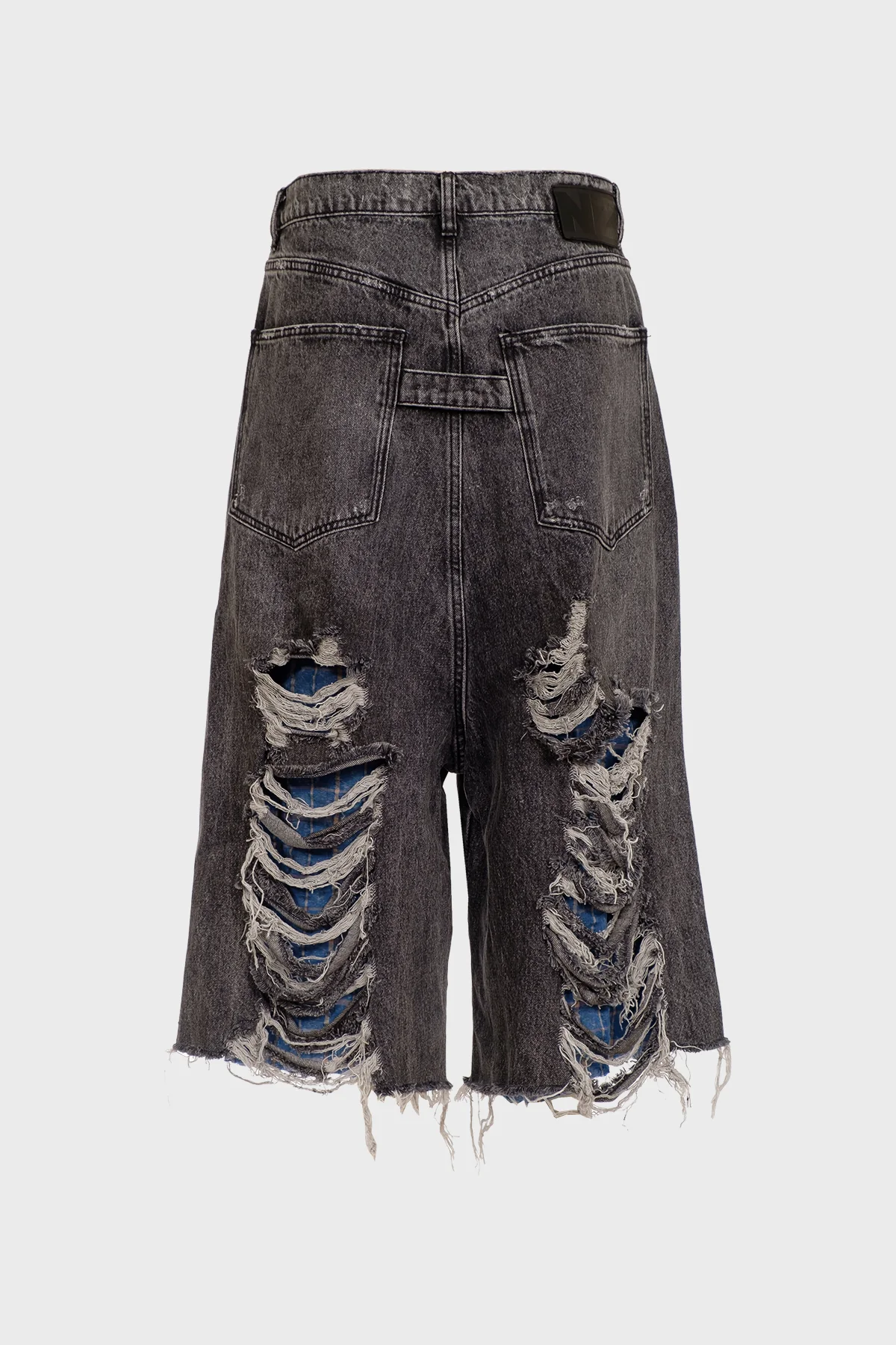NATASHA ZINKO | DISTRESSED DENIM SHORTS - Image 2