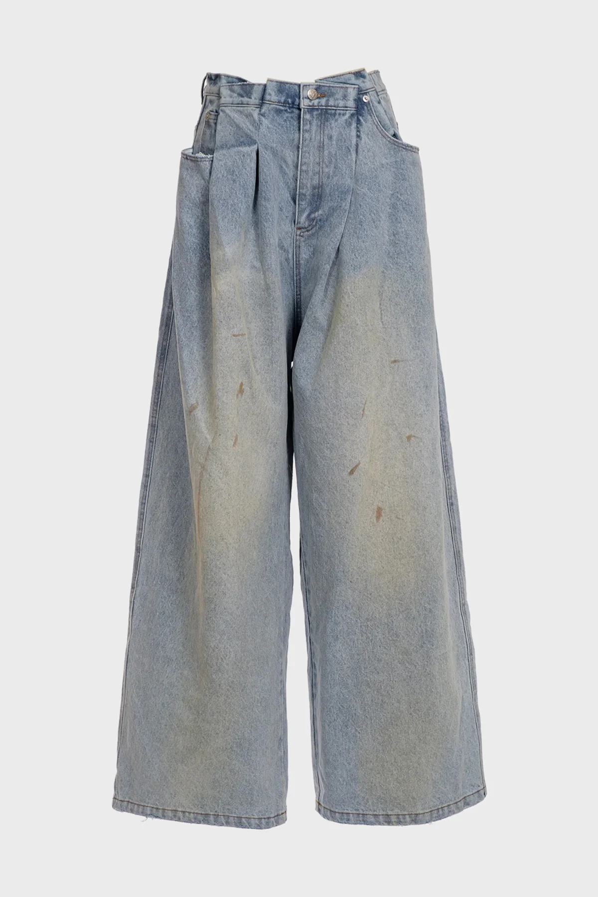 NATASHA ZINKO | TREATED FOLDED JEANS