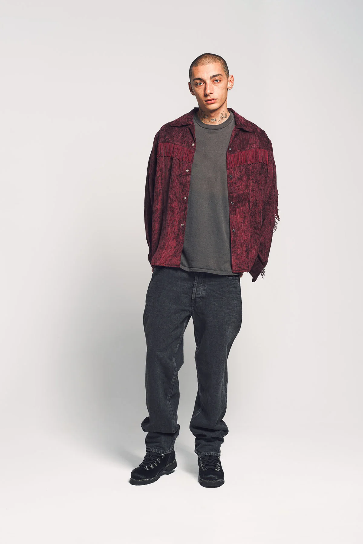 NEEDLES | FRINGE LONG SLEEVE SHIRT