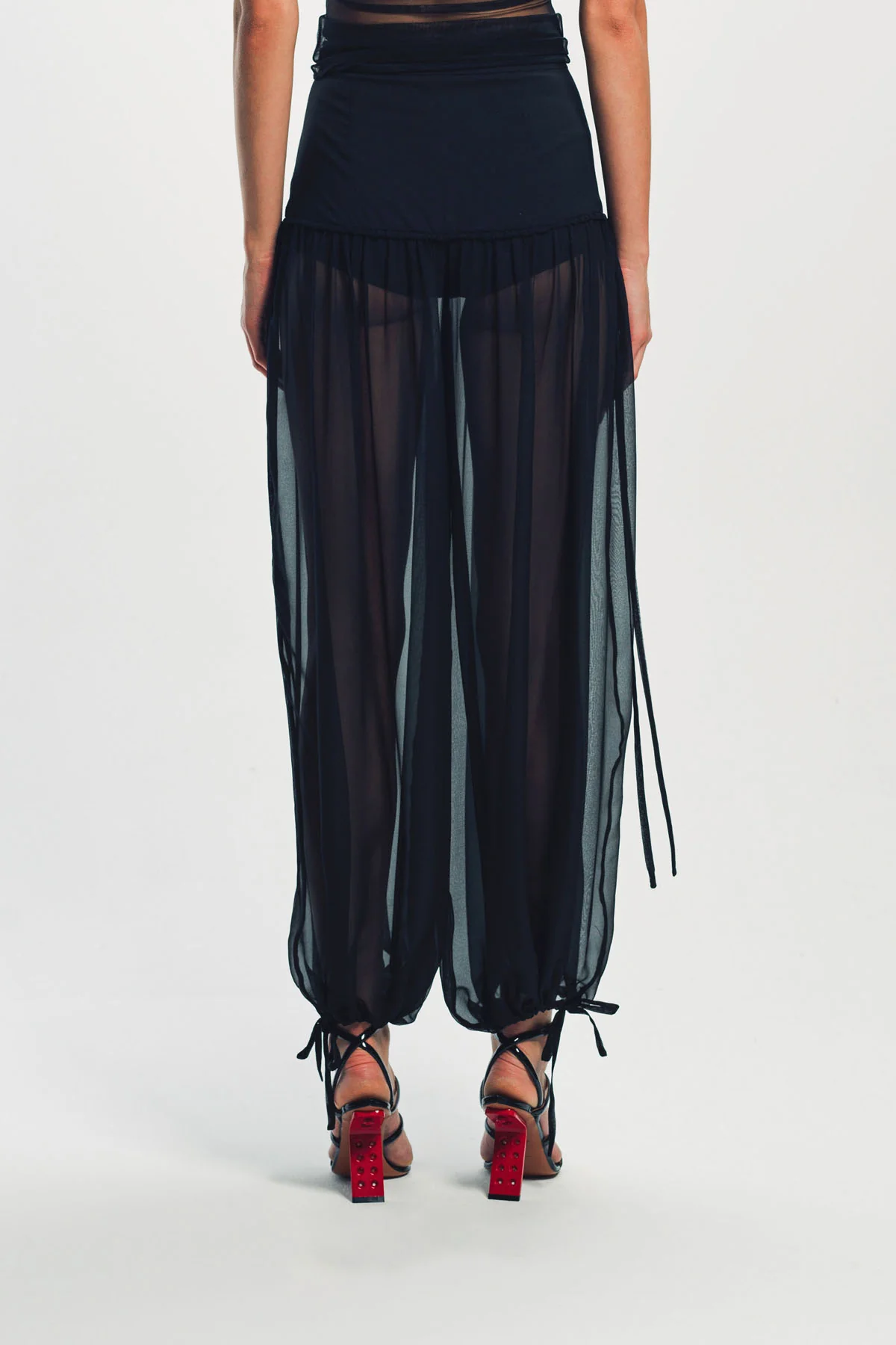NENSI DOJAKA | HYBRID SILK HAREM PANTS - Image 4