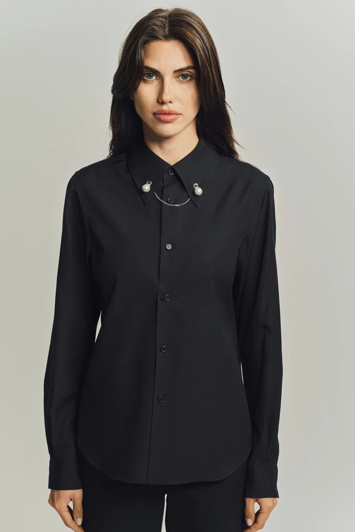 NOIR KEI NINOMIYA | COTTON BROAD LONG SLEEVE SHRT - Image 3