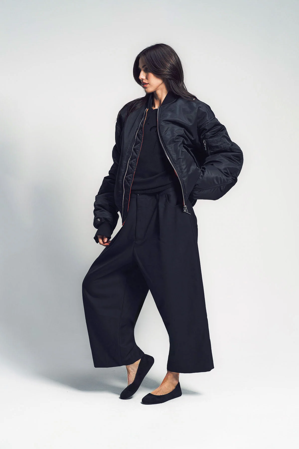NOIR KEI NINOMIYA | NYLON TWILL BOMBER JACKET