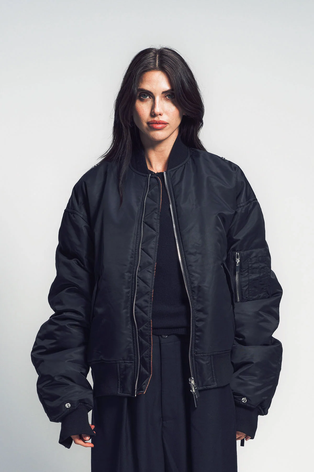 NOIR KEI NINOMIYA | NYLON TWILL BOMBER JACKET - Image 2
