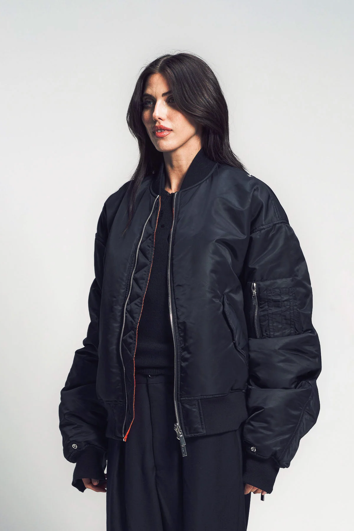 NOIR KEI NINOMIYA | NYLON TWILL BOMBER JACKET - Image 3