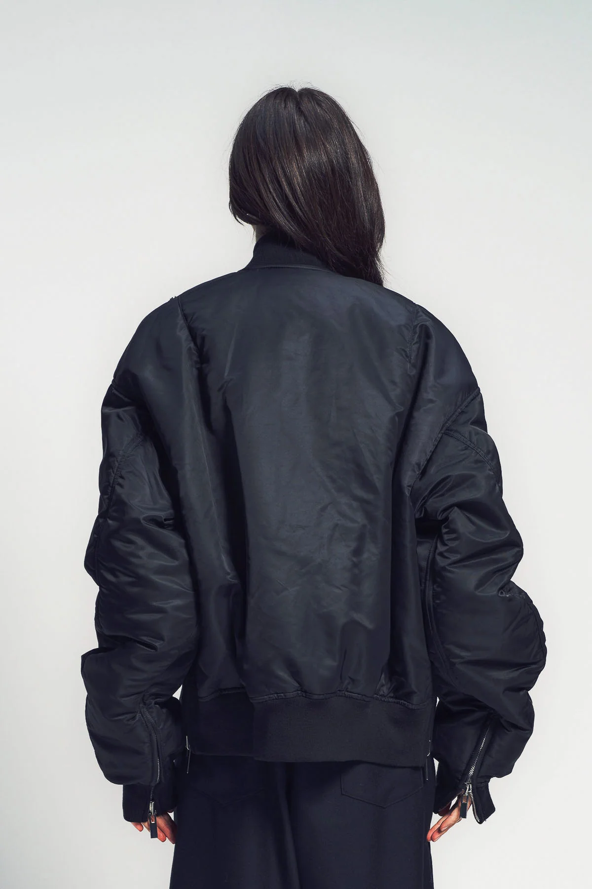 NOIR KEI NINOMIYA | NYLON TWILL BOMBER JACKET - Image 4