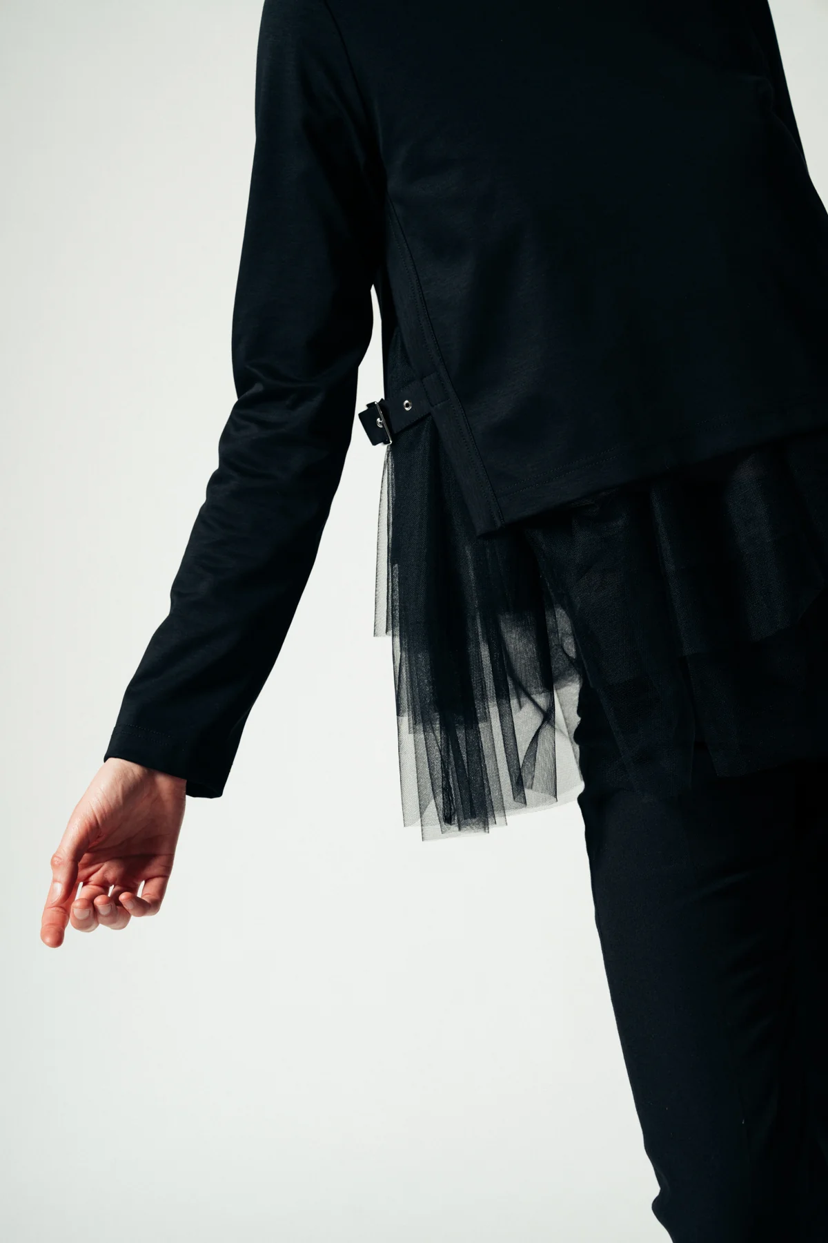 NOIR KEI NINOMIYA | PONTE LONG SLEEVE TOP - Image 2