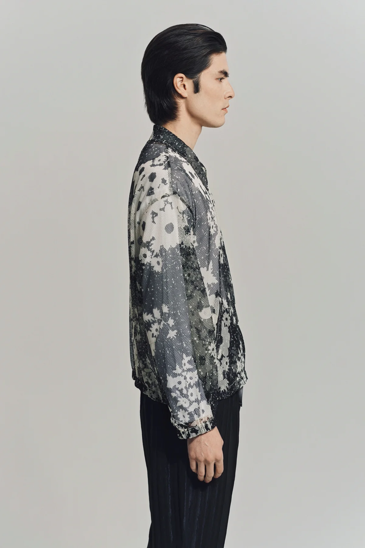 NOMARHYTHM TEXTILE | FLORAL MESH ZIP BLOUSON - Image 3