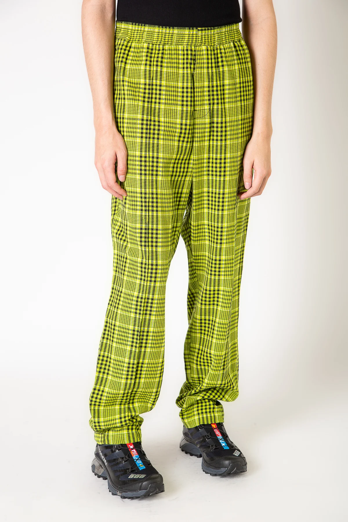 NOMARHYTHM TEXTILE | GINGHAM CHECK EASY PANTS