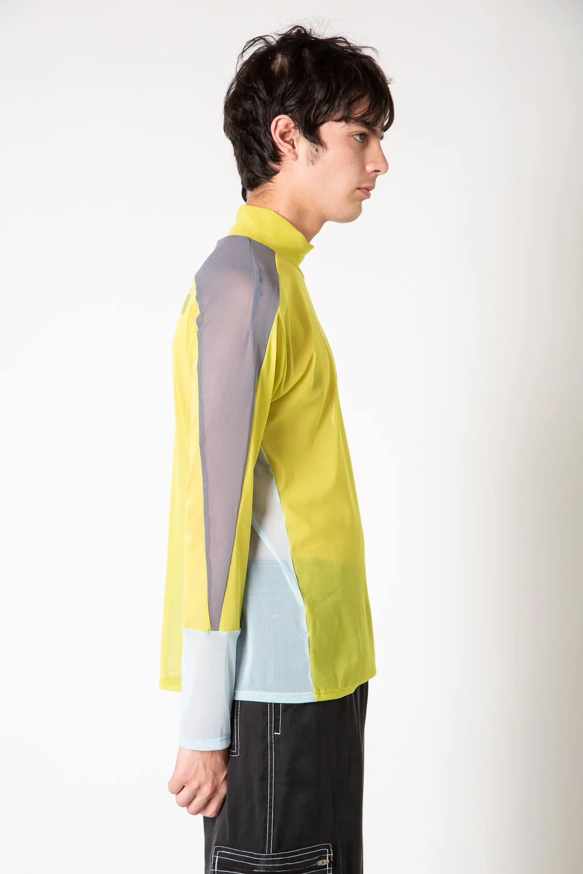 NOMARHYTHM TEXTILE | LOGO MESH LONG SLEEVE TEE - Image 3
