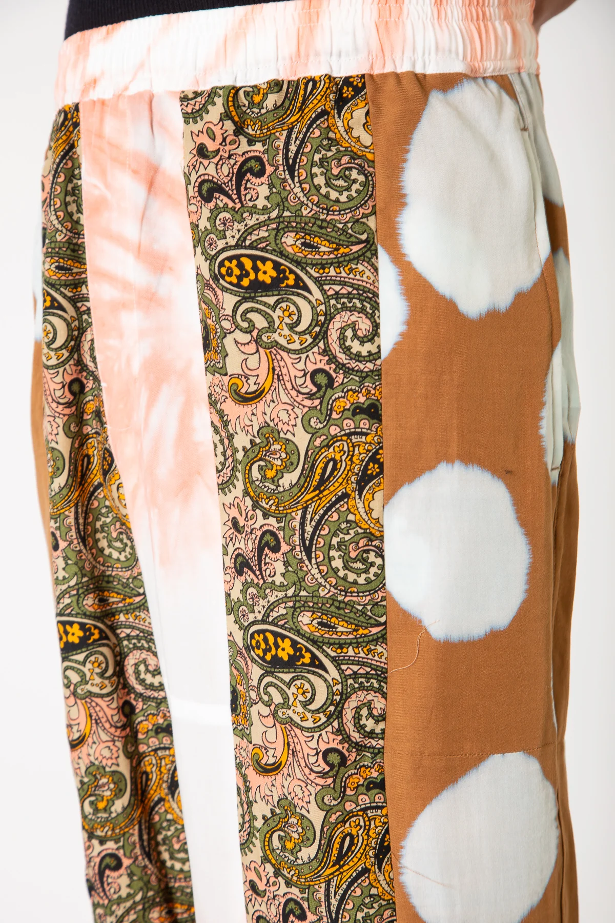 NOMARHYTHM TEXTILE | MUTED TONES PATCHWORK PANTS - Image 5