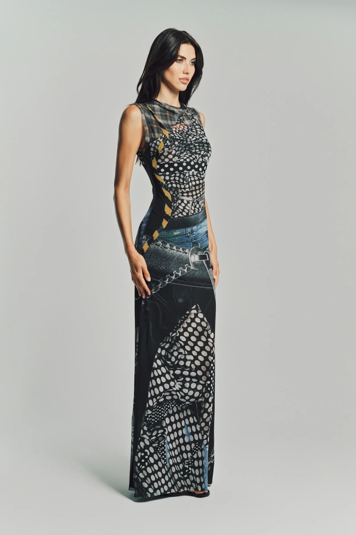 OTTOLINGER | POLKA DOT MESH MAXI DRESS - Image 4
