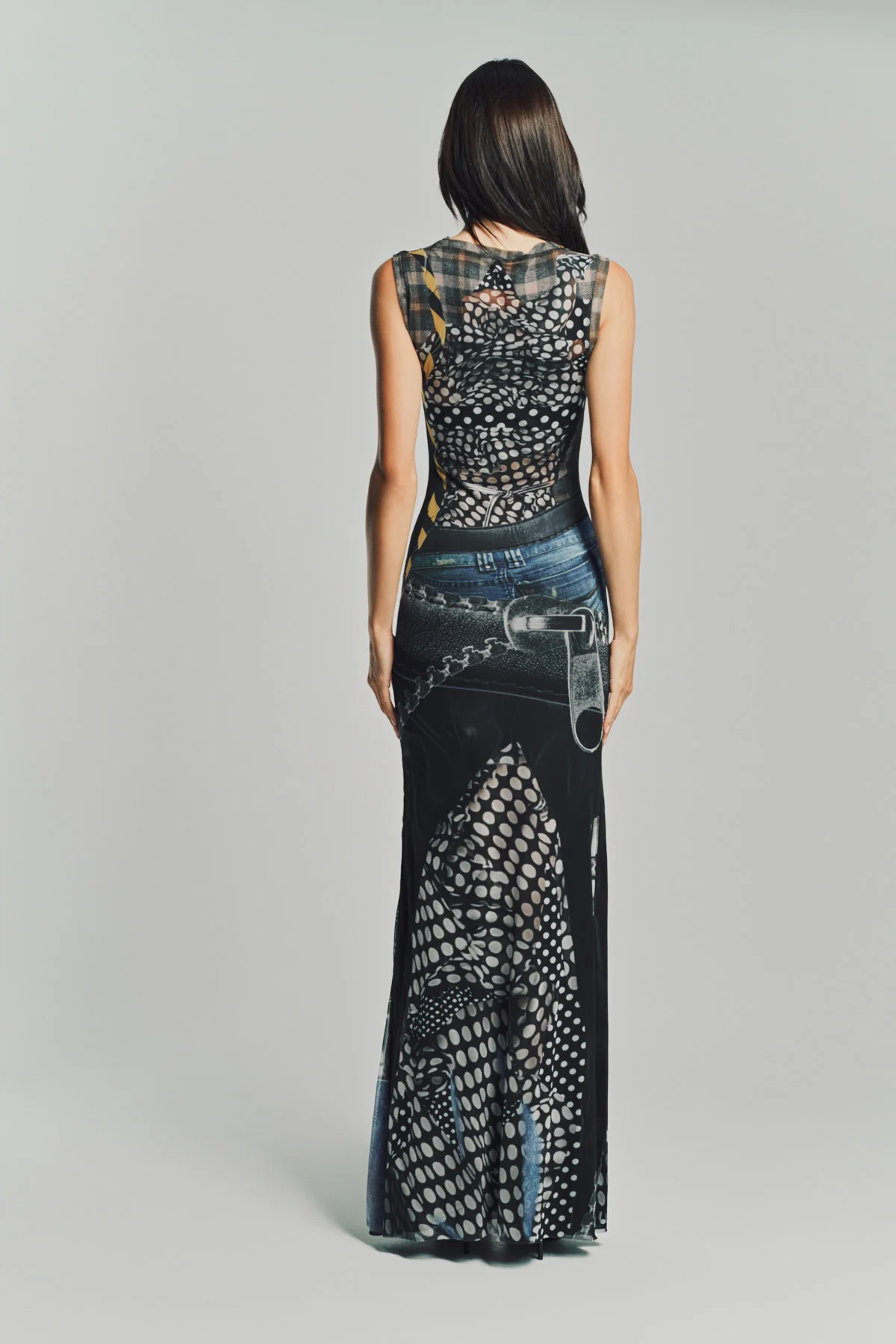 OTTOLINGER | POLKA DOT MESH MAXI DRESS - Image 5