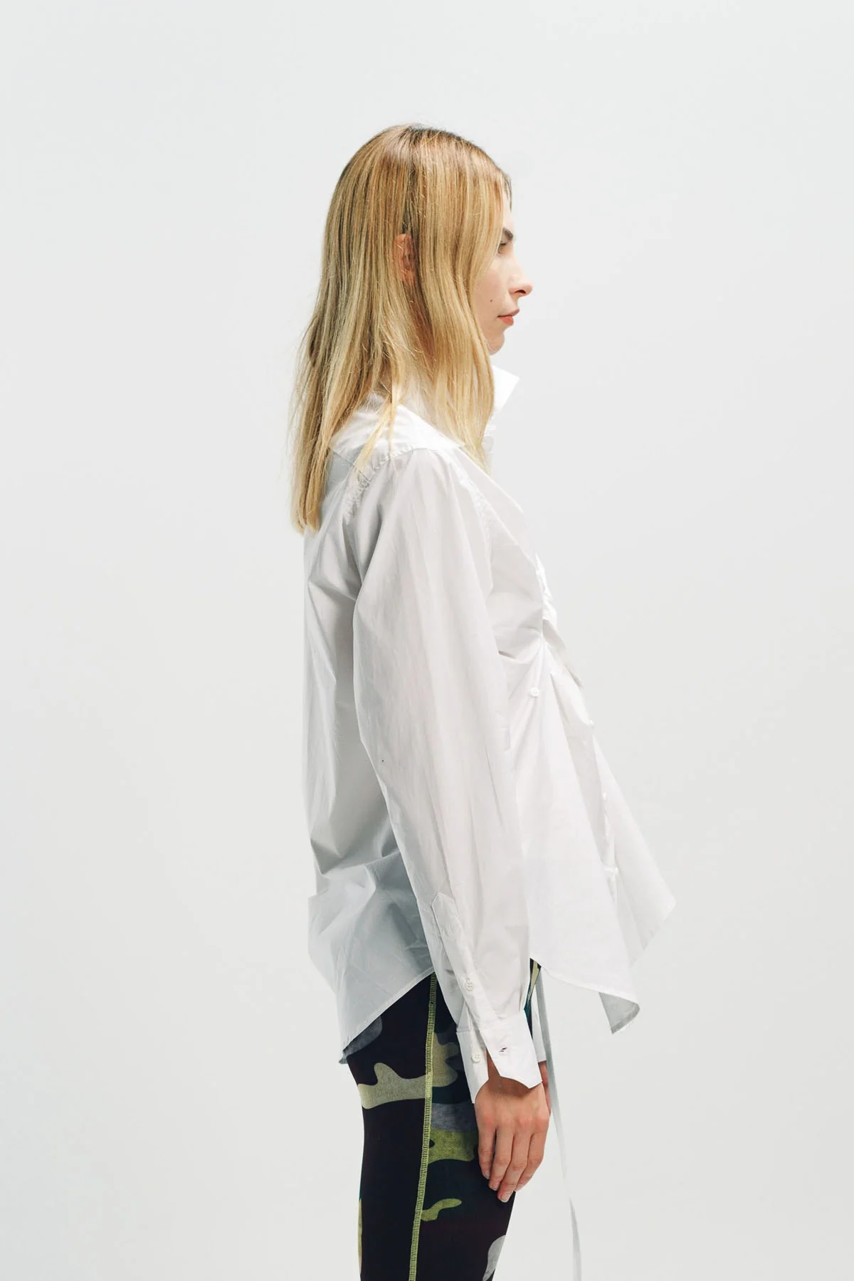 OTTOLINGER | TWISTED & PLEATED LONG SLEEVE SHIRT - Image 5