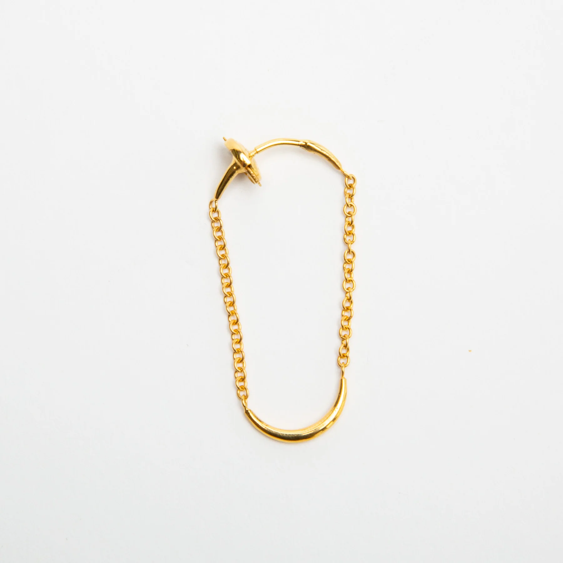 OTZAR | XS GOLD CHAIN SINGLE EARRING - Image 5