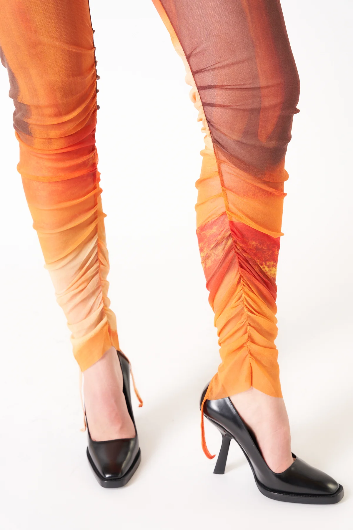 PAULA CANOVAS DEL VAS | ORANGE MESH LEGGINGS - Image 5