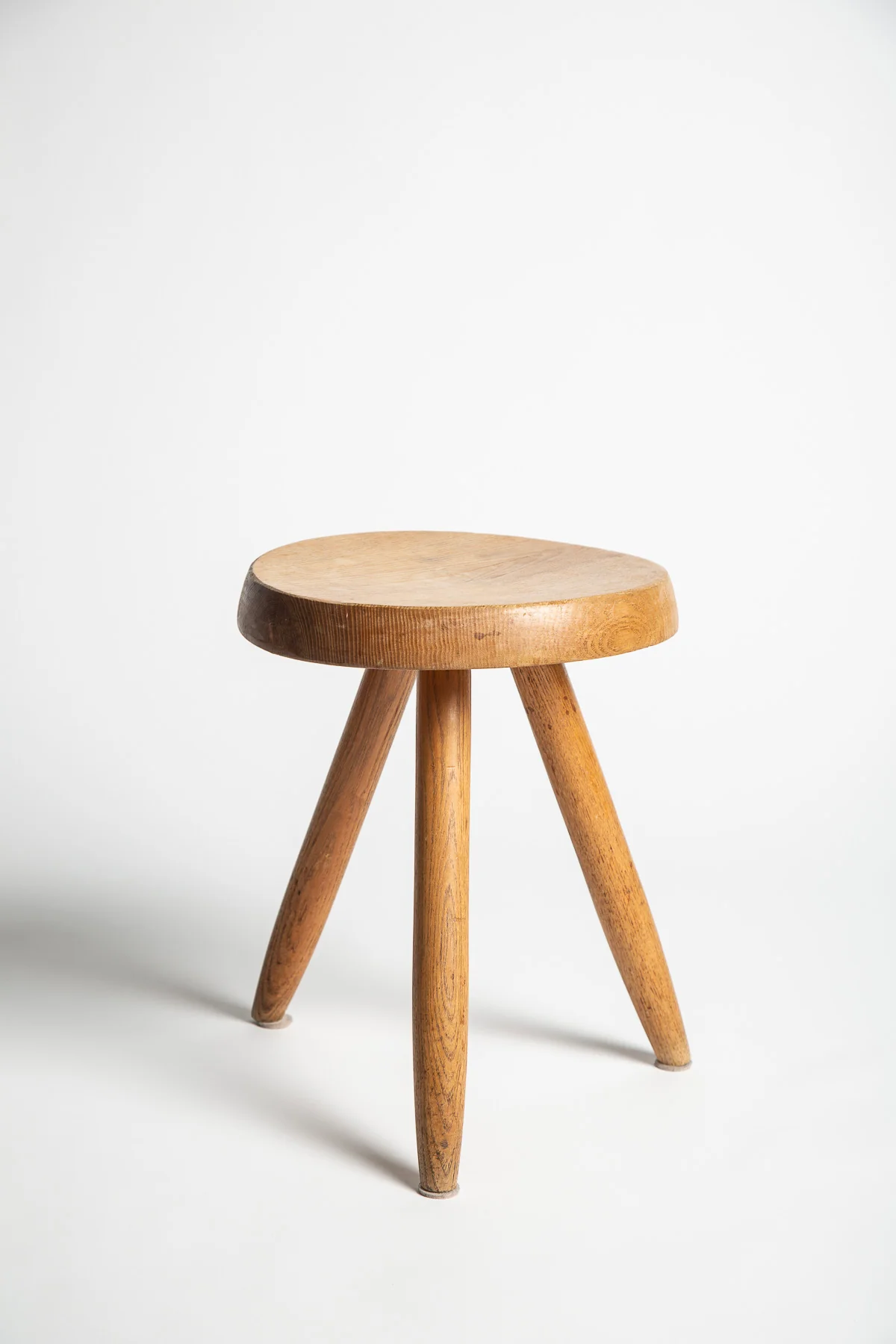 PERRIAND | 1950'S PERRIAND WOODEN STOOL - Image 3