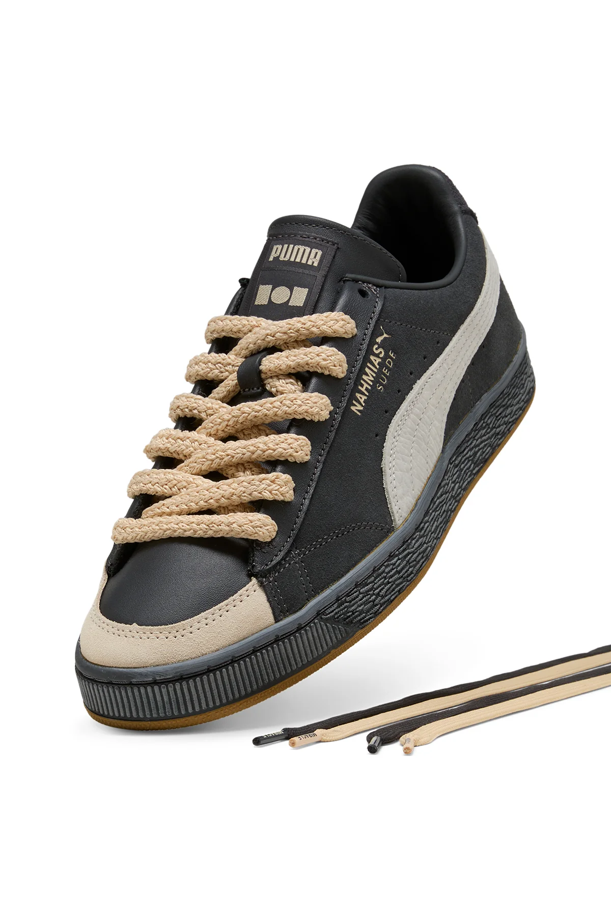 PUMA X NAHMIAS | VINTAGE BLACK SUEDE NAHMIAS SNEAKERS - Image 5