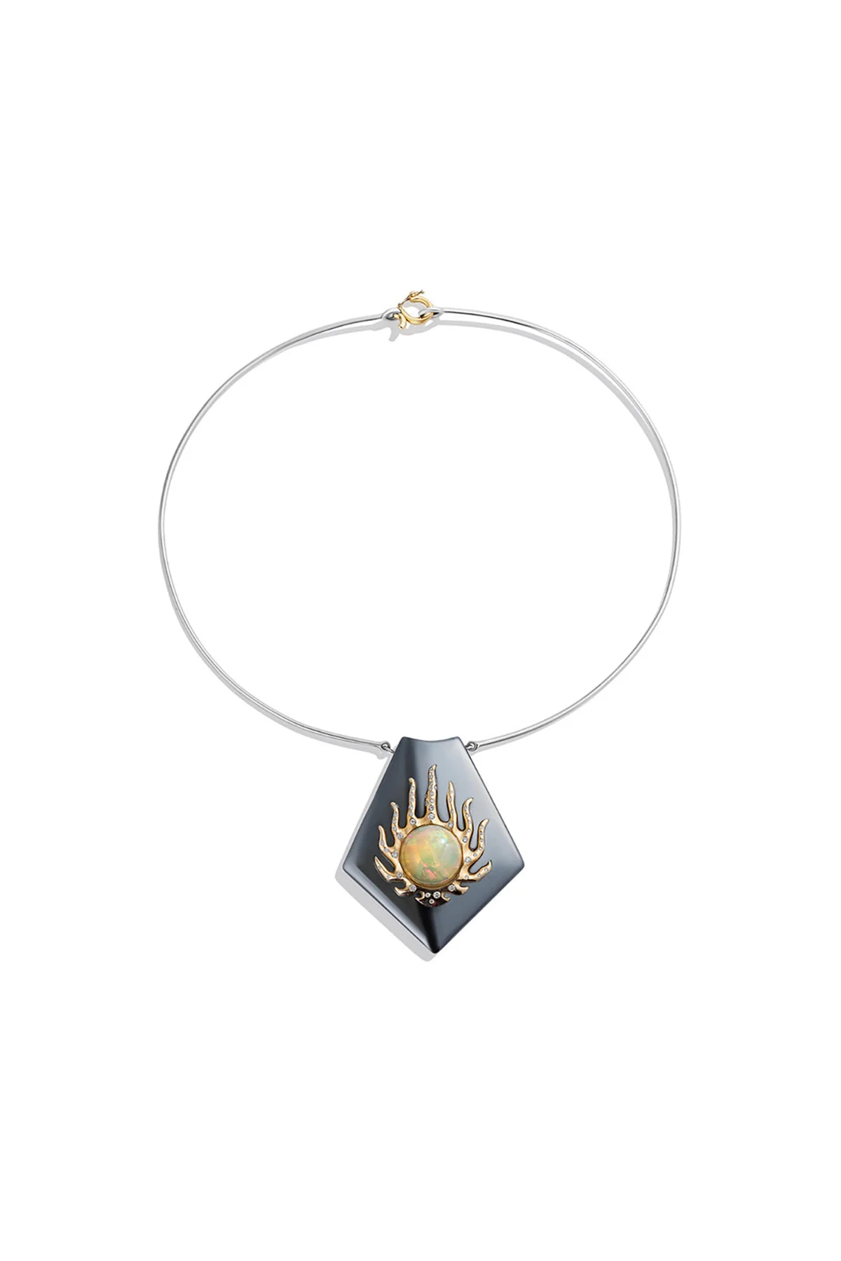 RENATO CIPULLO | HEMATITE BLAZE NECKLACE