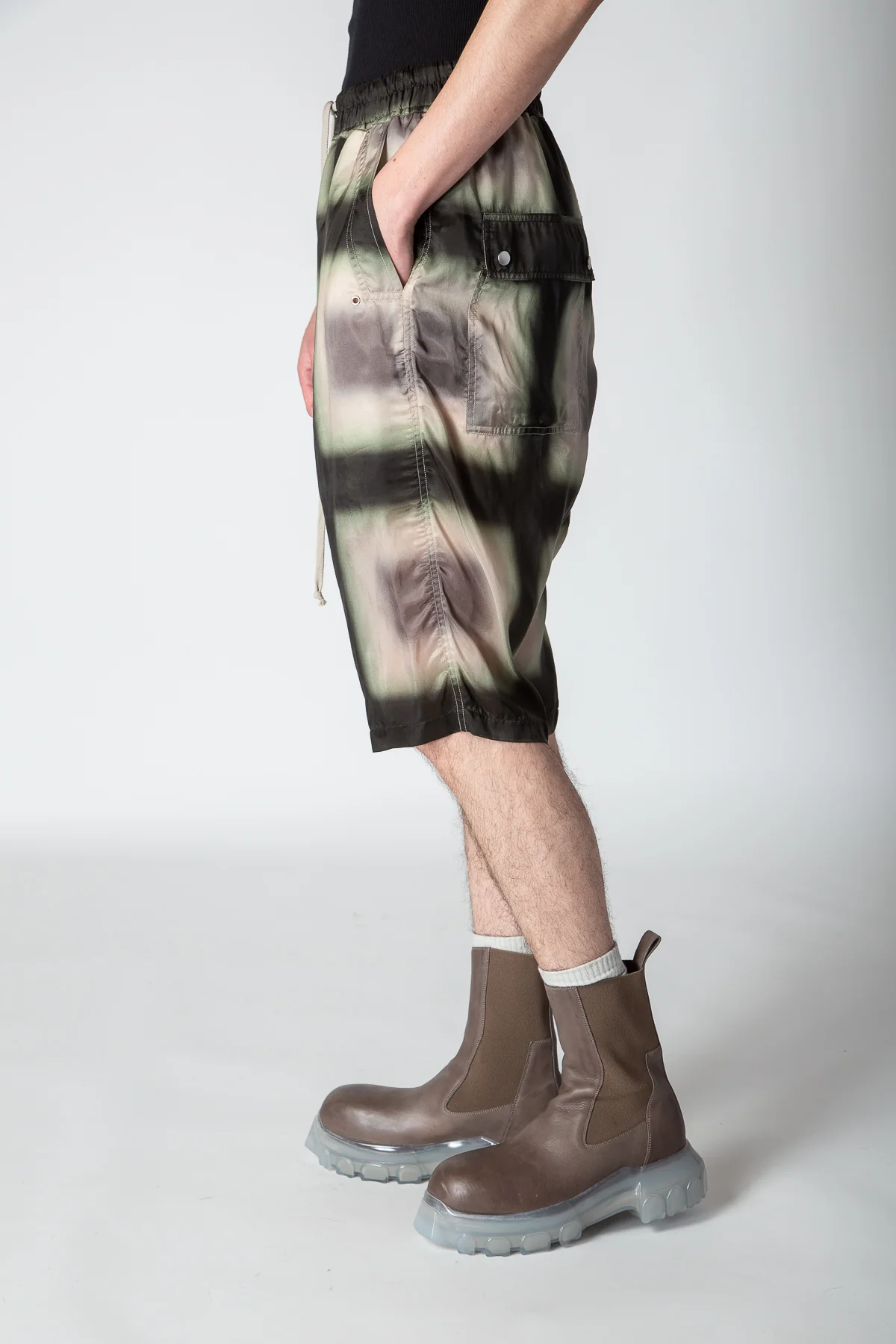 RICK OWENS | BELA POD PLAID SHORTS - Image 3