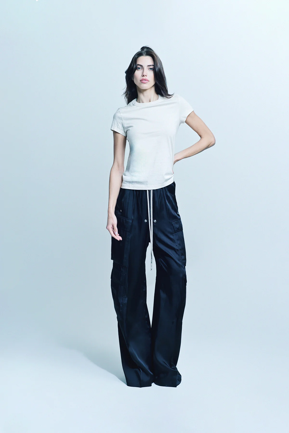 RICK OWENS | CROP LEVEL SHORT SLEEVE TEE