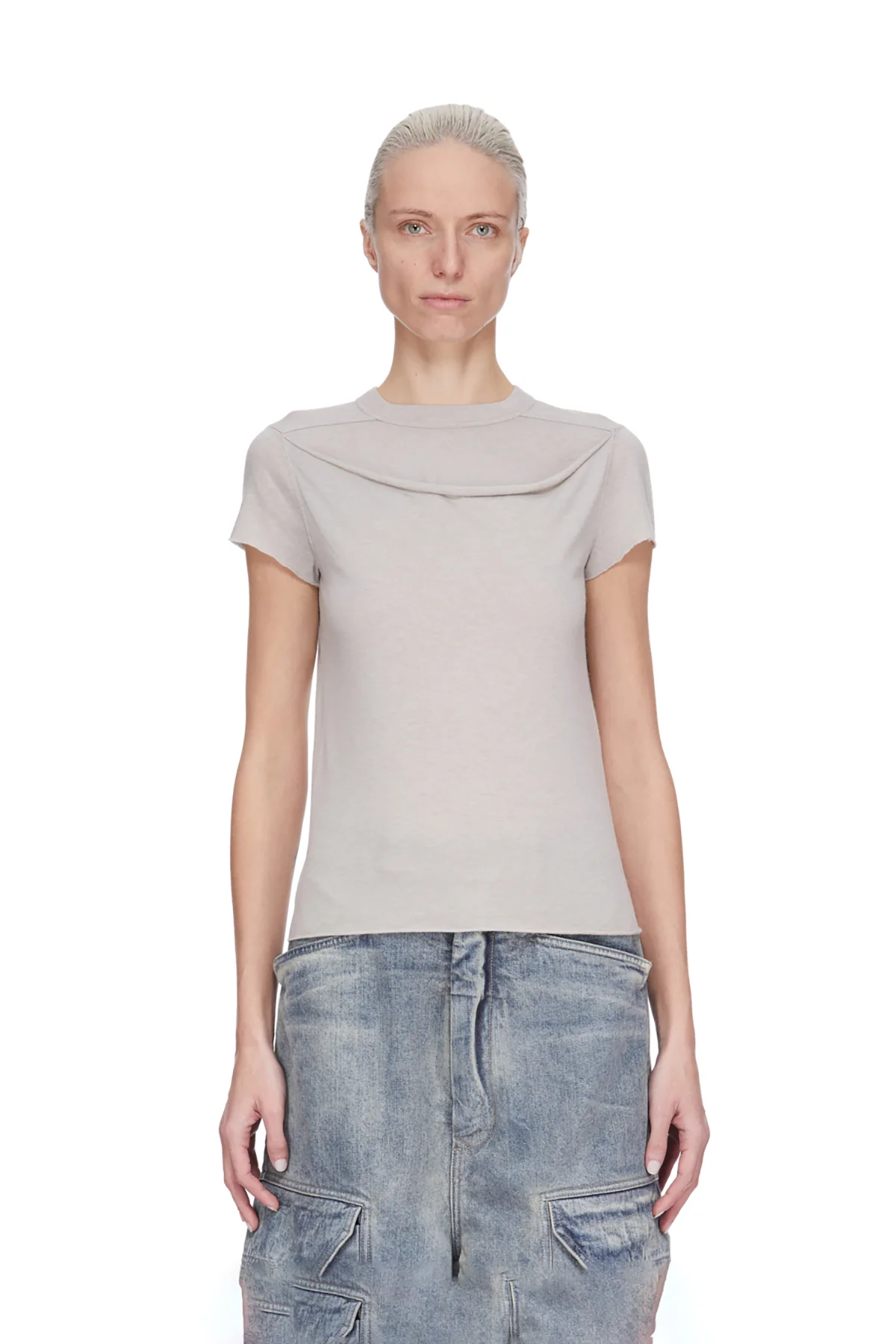RICK OWENS | CROP LEVEL TEE - Image 2