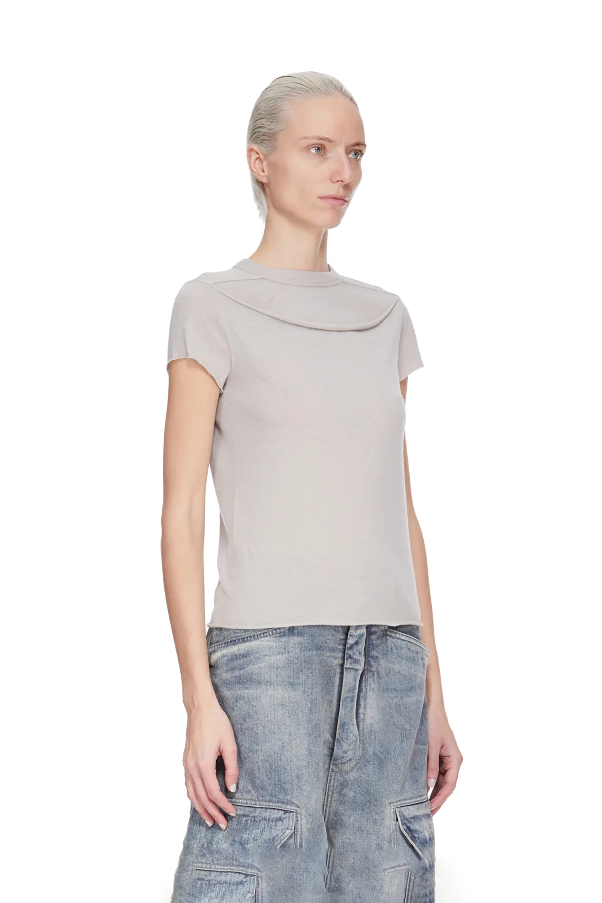 RICK OWENS | CROP LEVEL TEE - Image 3