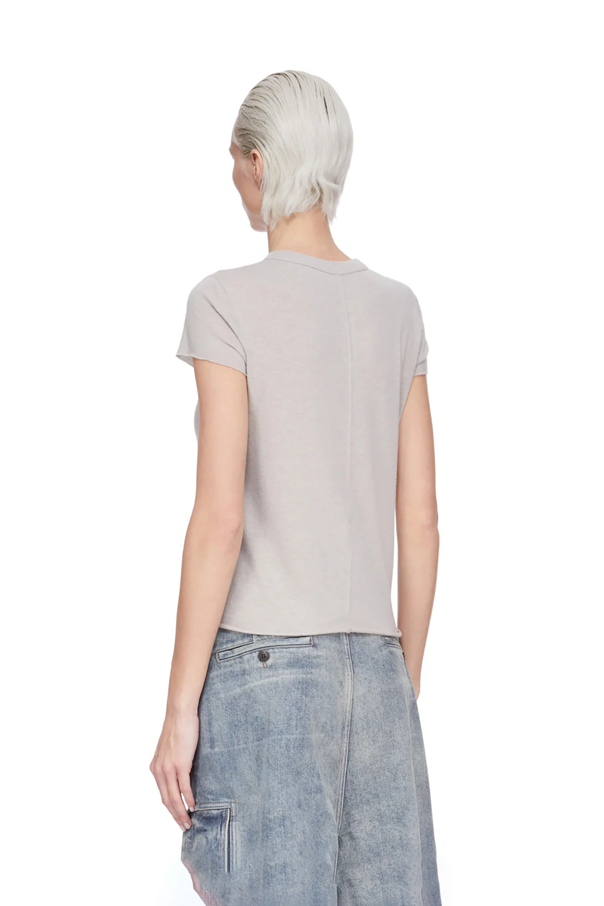RICK OWENS | CROP LEVEL TEE - Image 4