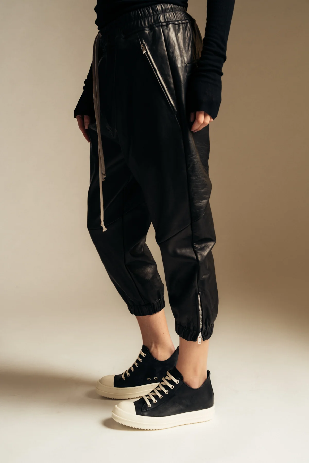 RICK OWENS | CROPPED TRACK PANTS - Image 4