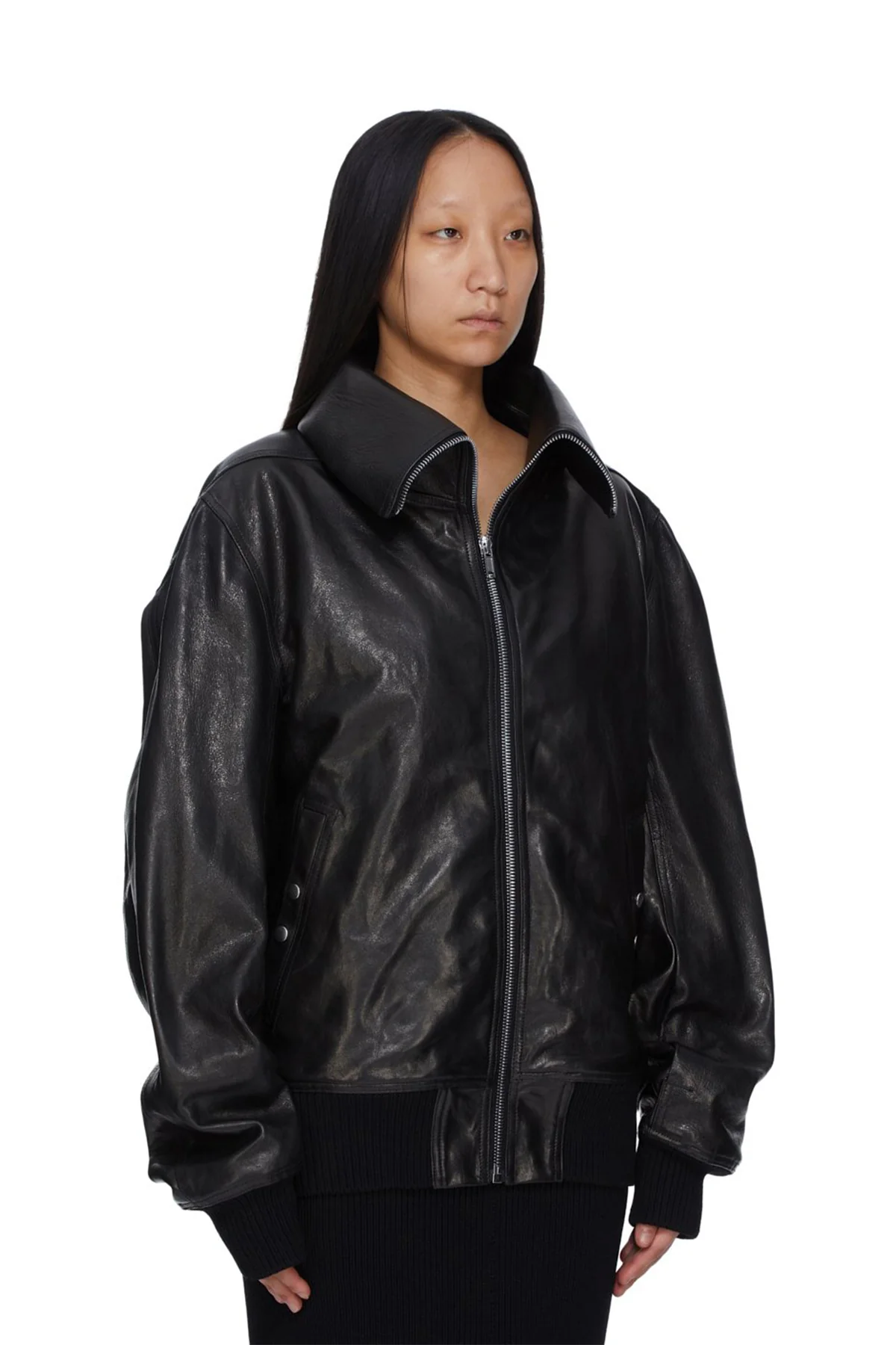 RICK OWENS | DRACUCOLLAR FLIGHT JACKET - Image 4