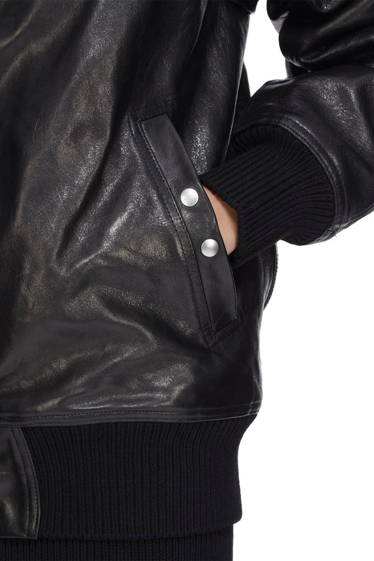 RICK OWENS | DRACUCOLLAR FLIGHT JACKET - Image 8