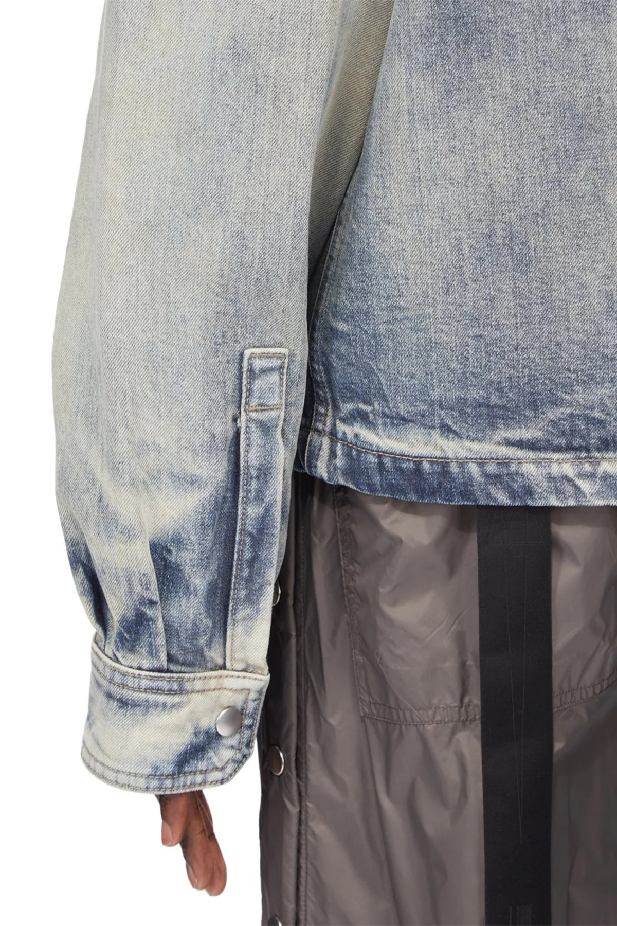 RICK OWENS DRKSHDW | DENIM CONCEALED ZIPFRONT JACKET - Image 9