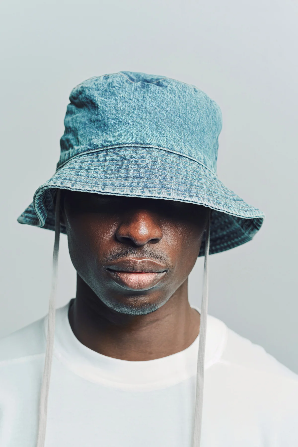 RICK OWENS DRKSHDW | DENIM GILLIGAN HAT - Image 4