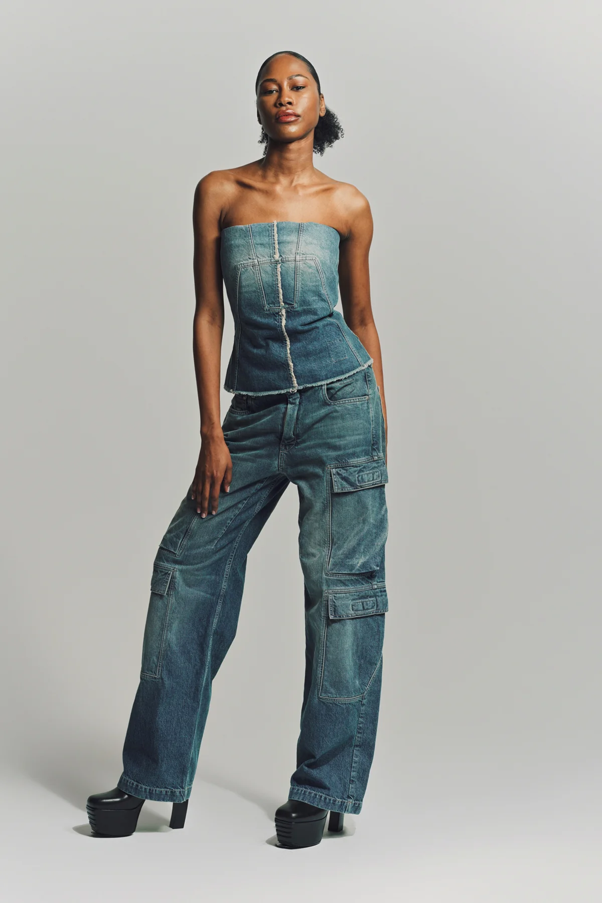 RICK OWENS DRKSHDW | DOUBLE CARGO JEANS