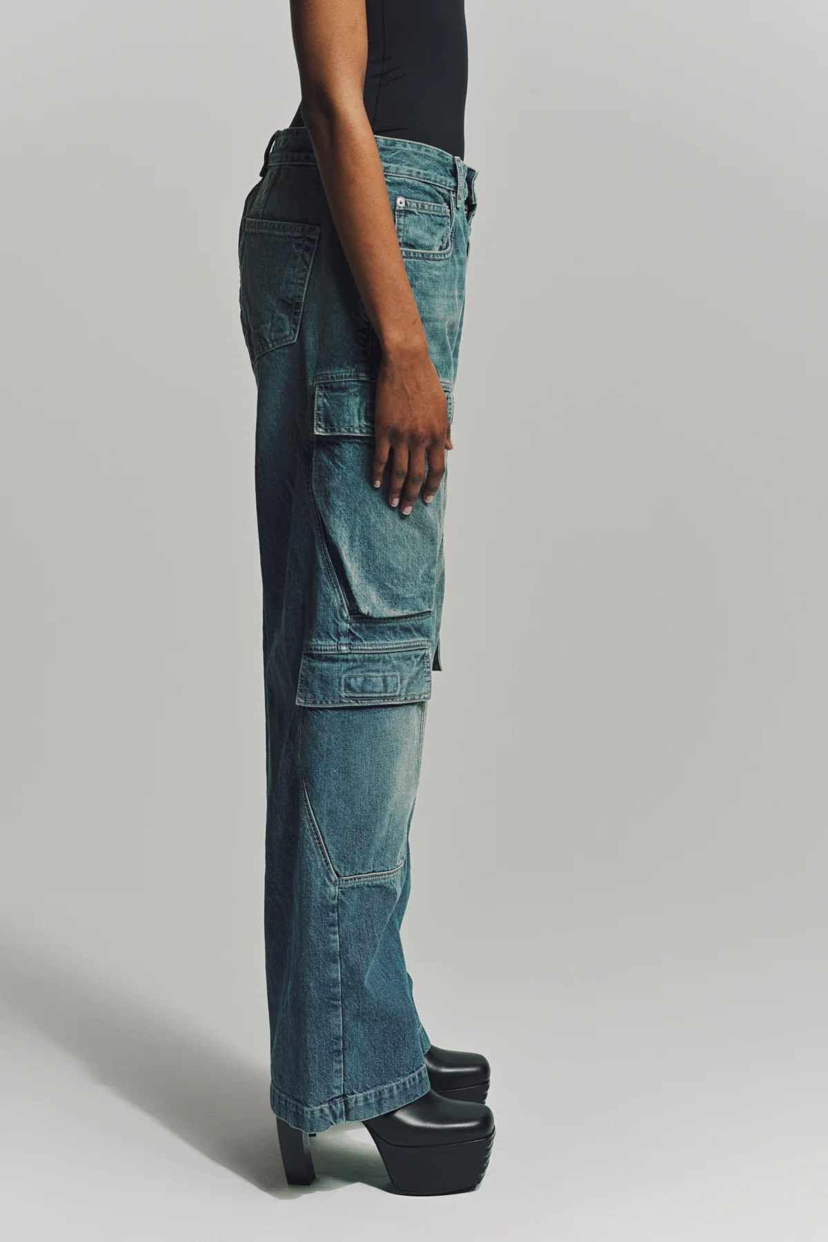 RICK OWENS DRKSHDW | DOUBLE CARGO JEANS - Image 3